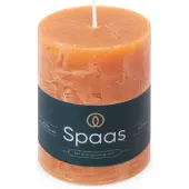 Spaas 8x Rustieke Pillarkaars ± 35 Branduren Oranje