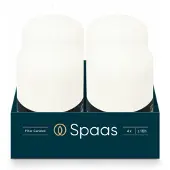 Spaas 12x Cilinderkaars Wit 50/80 Mm ± 18 Branduren