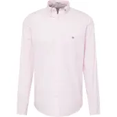 Gant Heren Regular Fit Roze Popeline Overhemd (S), Casual, Katoen, Klassiek, Lange mouwen 3000100