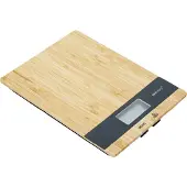 KINGHOFF 1825 - keukenweegschaal Bamboe - Elektronisch - 5 kg