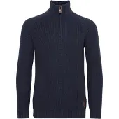!Solid Trui 'Xenox' blauw / bruin
