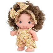 Marina & Pau Piu Monkey And Turban Printed In Case With Vinyl Body And Limbs Doll 25 Cm Goud Kinderen