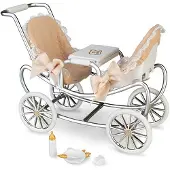Barriguitas Twin Cart Doll Zilver Kinderen