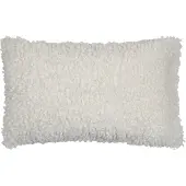 Mars & More half kussen teddy krul wit 30x50cm