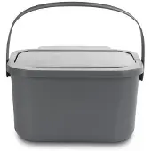 Practic Mini Bini - Bioafvalbak - inhoud 4,5 liter - grijs