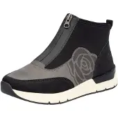 Rieker Boots 'Stiefel Damen 58956 00 Leder-Mix in schwarz' zwart