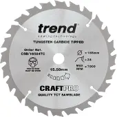Trend Cirkelzaagblad 165x15.88mm 24T