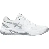 Asics Sportschoen 'Dedicate 8' zilvergrijs / wit