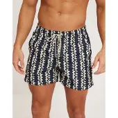 OAS Zwembroek Men Blue Scribble-S