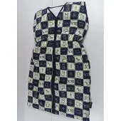 Plum Plum - Slaapzak - 90 cm - Ecru / marine - Mouwloos