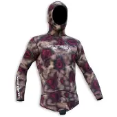 Kynay Camouflaged Cell Skin 7 Mm Diving Jacket Rood XL Man