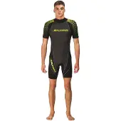 Salvimar Surfshell 2.0 Mm Short Sleeve Shorty Zwart S Man