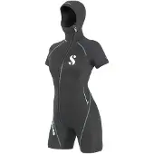 SCUBAPRO Definition With Hood 6 Mm Short Sleeve Shorty Zwart M Vrouw