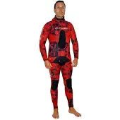 Picasso Camo Blood 1.5 Mm Spearfishing Wetsuit Rood,Zwart 3XL Man