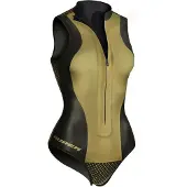 C4 Freediving Aurea 2 Mm Woman Sleeveless Shorty Geel L Vrouw