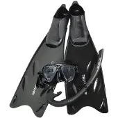 Tecnomar Smart Snorkeling Set Zwart EU 45-46