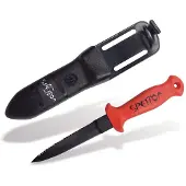 Spetton Stylet Medium Teflon Coated Sheet Knife Rood