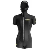 Cressi Shell 3.5-5 Mm Short Sleeve Shorty Zwart XS Vrouw