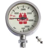 OMS Spg Mineral Glass 5500 Psi 63 Mm Pressure Gauge Zilver