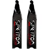 Spetton Cx Zeus Carbon Quattro Spearfishing Fins Zwart EU 38-39