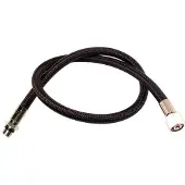 Metalsub Regulator Flex Male 1/2´´ Unf Hose Zwart 152 cm