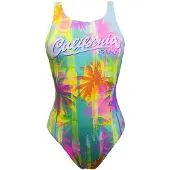 Turbo Dames zwempak uit 1 stuk Cali Palms