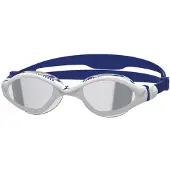 Zoggs Tiger Lsr+ Mirror Swimming Goggles Wit,Blauw Small
