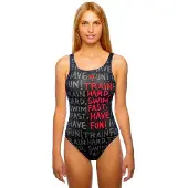 Turbo Train Swimsuit Blauw 3XL Vrouw