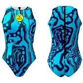 Turbo High Tech Swimsuit Blauw M Vrouw