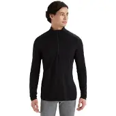 Icebreaker Ondershirt Men 200 Oasis LS Half Zip Black-XS