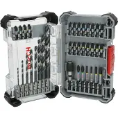 Bosch Gemengd spel van schroefbitjes voor slagboormachines en metaalboren PRO, 35 stuks - - 2608521U80