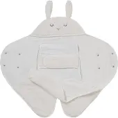 Vertbaudet Plaid trappelzak baby in peluche, jersey-voering ivoor