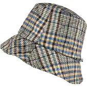 HappyRainyDays Happy Rainy Days Regenhoed Dames Regenhoedje Ruit Klein Blauw