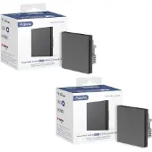 Aqara Smart Wall Switch H1 (zonder NUL, single rocker) - Grey