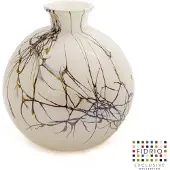 Fidrio Glas Fidrio - Lightening vaas - model bolvase with neck - 19 cm