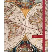 Peter Pauper Press Addressbook Large - Old World - met elastieksluiting - 16x21 cm
