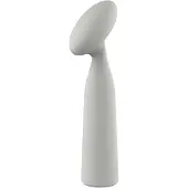 Nude Glass Luna - mini wand vibrator - oplaadbaar - grijs