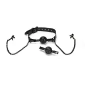 Whipsmart - Diamond Collection - Ball gag met tepelklemmen