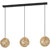 Eglo 39757 Skoura Hanglamp Staal Zwart/geelkoper - 3 x E27