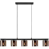 Eglo Hanglamp Cadley 5-lichts Koper