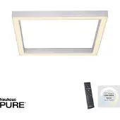 Pure Vierkante Plafondlamp Pure Lines Square Aluminium