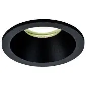 Masterlight Inbouwspot Ø 8,5 cm mat zwart IP65