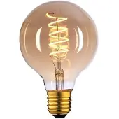 Highlight E27 Filamentlamp LED - Globe 95 - 9W dimbaar - Amber