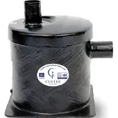 Centek Vernalift Side In-top Out Exhaust Muffler Zwart