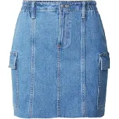QS Rok blauw denim