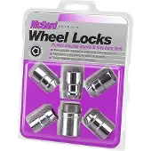 Marinco Wheel Lock Nut Set - 5pk. (Cone Seat) 1/2-20 / 3/4 &13/16 Dual Hex / 1.46in. Length - Chrome