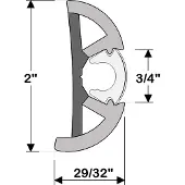 Taco Metals Rub Rail Flex 80´ Wit
