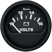 Faria Euro Voltmeter 10-16v