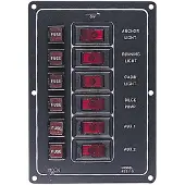 Sea-dog Line Aluminum 6 Switches Vertical Panel Zwart
