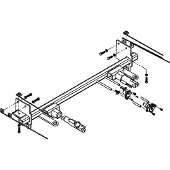 Blue Ox Chevrolet Blazer Rs Tow Bar Base Plate Support Grijs